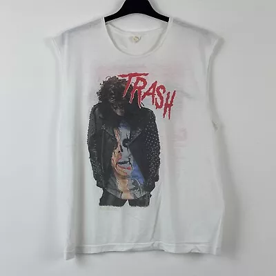 Buy Alice Cooper Trashes Canada 1990 Tour Rare 90s Vintage Band Sleeveless T-Shirt L • 10£