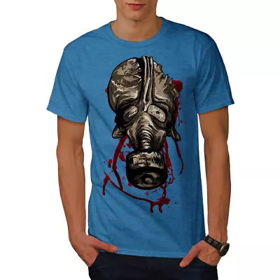 Buy Wellcoda Mask Scary Creepy Blood Mens T-shirt • 17.99£