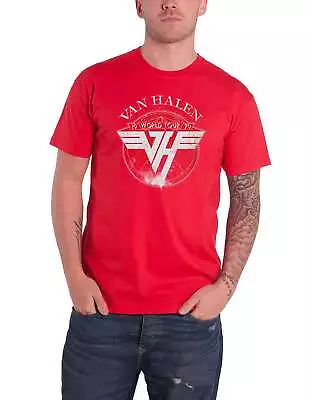 Buy Van Halen T Shirt World Tour 1979 Band Logo New Official Mens Red • 17.95£