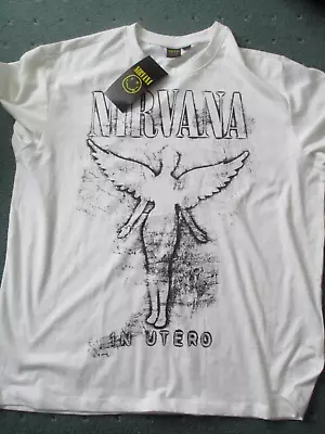Buy Nirvana Official 93 Tour T Shirt Beige Size Large (xl?) • 15£