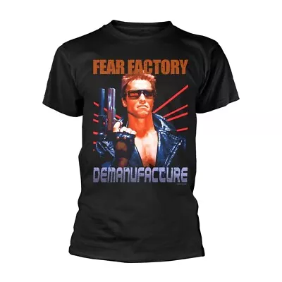 Buy FEAR FACTORY - TERMINATOR BLACK T-Shirt, Front & Back Print X-Large • 20.50£
