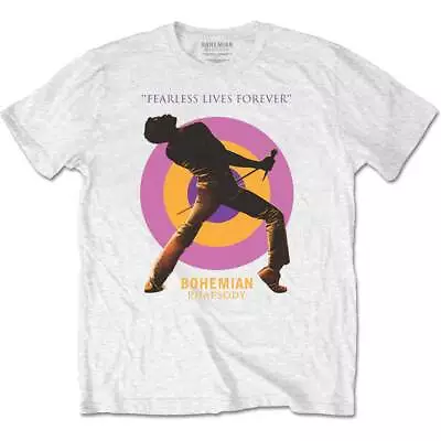 Buy Queen Freddie Mercury Bohemian Rhapsody Mic Official Tee T-Shirt Mens • 14.99£