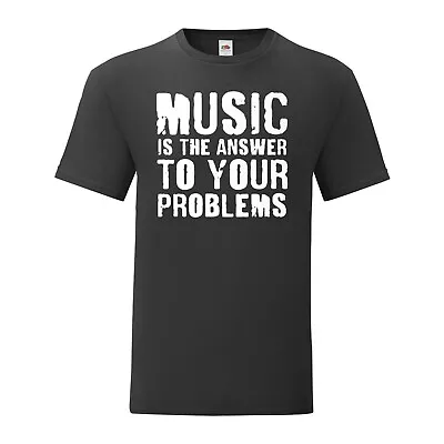 Buy Music Is The Answer Lyrics Dance House Old Skool Classics T-Shirt Tee Top • 12.99£