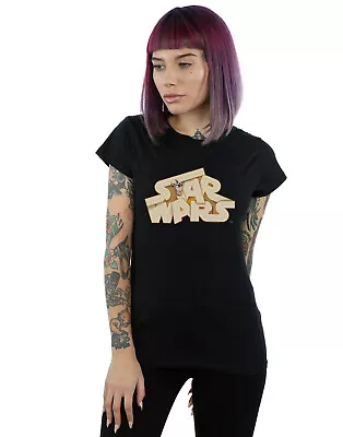 Buy Star Wars Women's Tatooine Jumble Logo T-Shirt • 13.99£