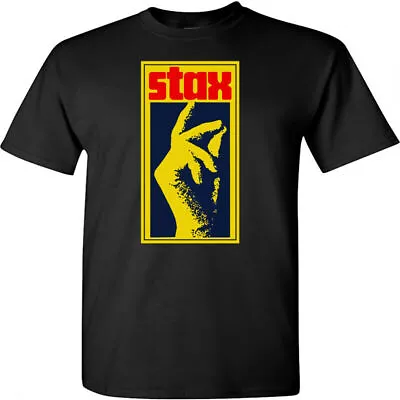 Buy Stax Records Mens Music Label T-Shirt Northern Soul Top Otis Reading Isaac Hayes • 19.28£