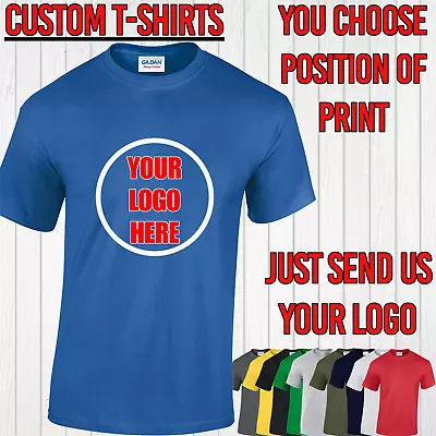 Buy Personalised T-shirt Mens T Shirt Custom Print Logo Design Printed Work Shirt • 9.99£