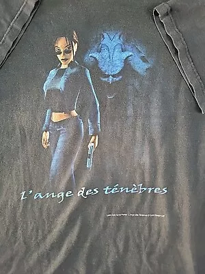 Buy Vintage Lara Croft Tomb Raider French Promo 'L'ange Des Tenebres' T-Shirt, Sz XL • 326.75£
