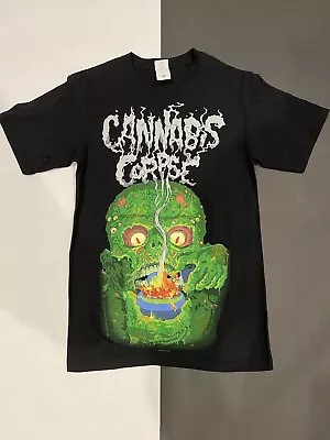 Buy Cannabis Corpse Band Poster Bowl Of Fire T SHIRT Black S Size Small • 18.66£