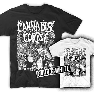 Buy Cannabis Corpse Blunted At Birth Album Tshirt BLACK WHITE Sizes S-5XL • 18.67£