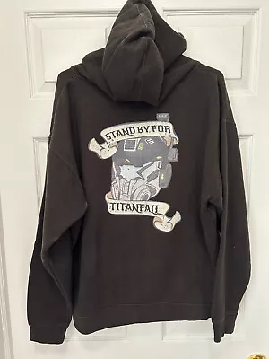 Buy Titanfall Black Full Zip  Stand By For Titanfall  Banner Hoodie- XL • 14£