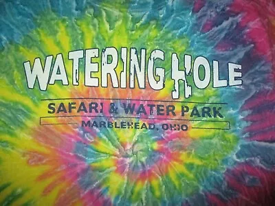 Buy WATERING HOLE SAFARI & WATER PARK TIE DYE T SHIRT Marblehead Ohio Size SMALL • 14.93£