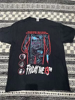 Buy Friday The 13th Short Sleeved T-Shirt Black Size L UK • 30£