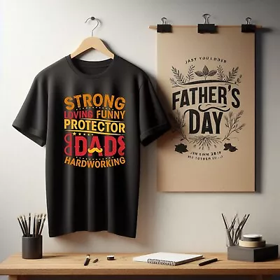 Buy Father's Day T-shirt, Protector Dad Tshirt, Funny Father's Day TShirt, Gift Tee • 11.99£