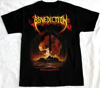 Buy BENEDICTION SUBCONSCIOUS TERROR '90 T-Shirt Short Sleeve Black S To 5XL BE2127 • 19.50£
