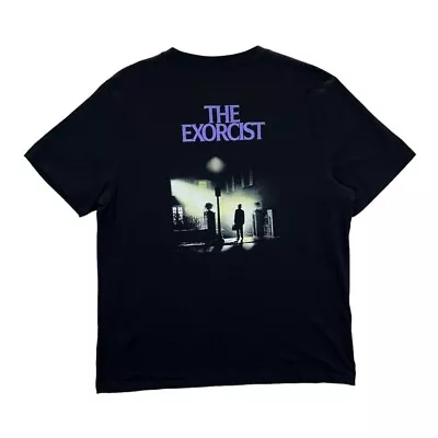 Buy THE EXORCIST Horror Movie Spellout Graphic Black T-Shirt XXL XL • 12.75£