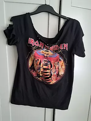 Buy Iron Maiden Top Size M Black Ex Condition Smoke  Free Home • 0.99£