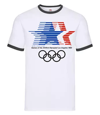 Buy Los Angeles Olympic Games Retro Sports Event T Shirt 1984 • 10.99£