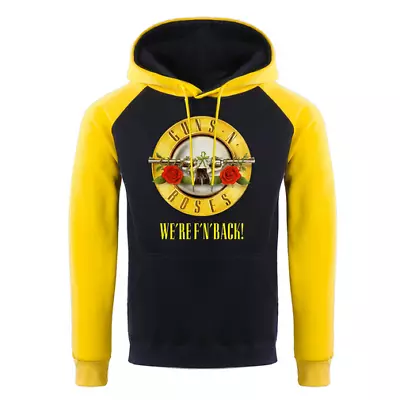 Buy Guns N' Roses  We're F'N' Back!  Men's Hoodie (Metal, Rock, Pullover Style) • 24.99£