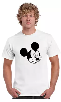 Buy Mickey Mouse Gildan T-Shirt Gift Men Unisex S,M,L,XL,2XL Plus Black Cotton Bag • 10.99£