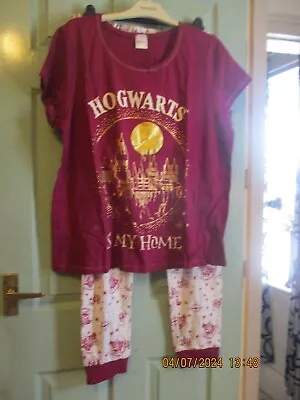 Buy Hogwarts Harry Potter Ladies Pyjamas - To Fit Size 16 - 18 - New • 8.99£