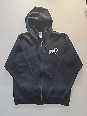 Buy Murder By Death Band Large Full Zip Hoodie Black Rock Punk Scorpion Vtg • 27.03£