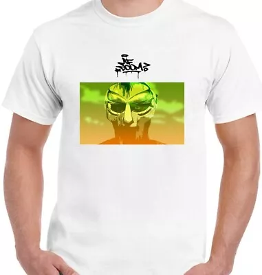 Buy M F Doom T Shirt Metal Mask Image - New, XL, White, 100% Cotton, Rapper, Hip Hop • 5£