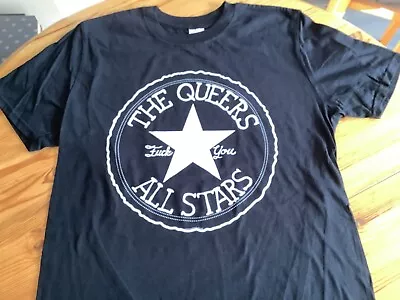 Buy THE QUEERS - All Stars T-Shirt Black Size XL.New Punk Ramones NOFX The Dickies • 13.99£