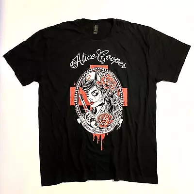 Buy Alice Cooper Nurse Rosetta Fan Club T-shirt, Black, Size L Large • 18.49£