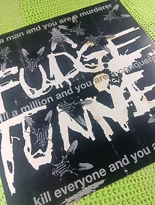 Buy FUDGE TUNNEL Concert Gig Club POSTER 2-sided 1993 EARACHE Stoner Rock DOOM METAL • 18.15£