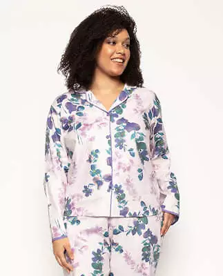 Buy Cyberjammies Women Camila Floral Print Pyjama Top Long Sleeve Purple • 6£