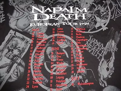 Buy Napalm Death Allover-Print Shirt Death Grindcore Fluids Last Days First Days • 34.36£