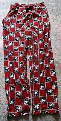 Buy Disney Mickey Mouse Themed Cotton Pyjama/sleepwear Trousers - Size Large • 4.95£