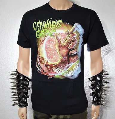 Buy CANNABIS CORPSE (left Hand Pass) Official Band T-Shirt  • 19.32£