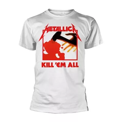 Buy METALLICA - KILL EM ALL (WHITE) WHITE T-Shirt, Front & Back Print X-Large • 20.50£