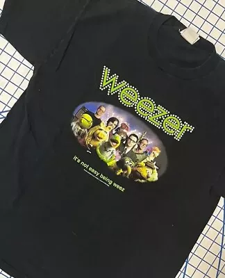 Buy Vintage 2002 Weezer Muppets Its Not Easy Being Weez Shirt Size Large • 79.36£