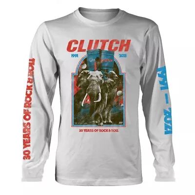 Buy Clutch - Elephant (White) (NEW MENS LONG SLEEVE SHIRT ) • 15.81£