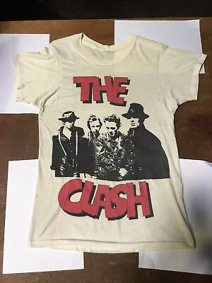 Buy The Clash Shirt Mens Small White Single Stitch British Punk Rock 1980s Original • 250£
