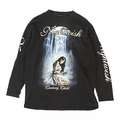 Buy Nightwish Century Child Mens Black Long Sleeve Tshirt | Vintage Metal Band Tee • 46.08£