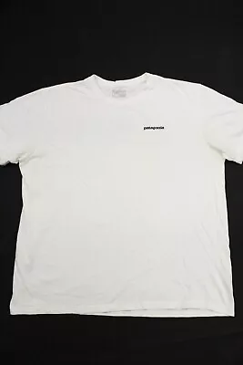 Buy Patagonia T-Shirt Men's XL White Short Sleeve Shirt Patagonia Logo • 27.96£