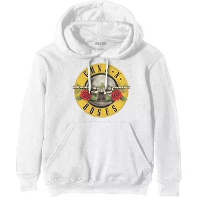 Buy Guns N Roses Classic Logo White Small Unisex Hoodie NEW • 29.99£