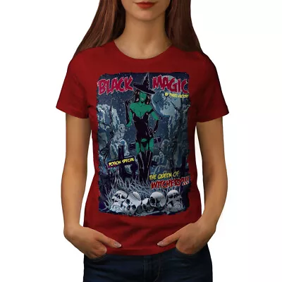 Buy Wellcoda Magic Girl Witch Witchery Womens T-shirt • 17.99£