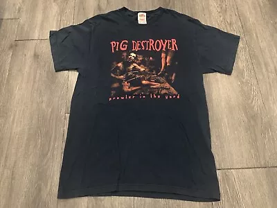 Buy VINTAGE Pig Destroyer Shirt Prowler In The Yard Grindcore Medium RARE Metal Y2K • 80.49£