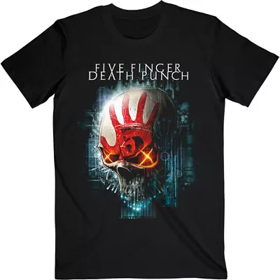 Buy Five Finger Death Punch T Shirt Interface Skull New Official Licensed Tee Black • 23.99£