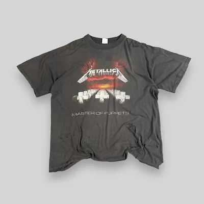 Buy Vintage 1994 Metallica Master Of Puppets Thrashed Band T Shirt Black XL • 170£
