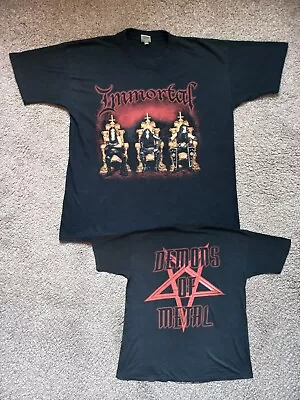 Buy Vintage Immortal Demons Of Metal T-Shirt - Size XL - Heavy Black Metal - Mayhem • 24.99£