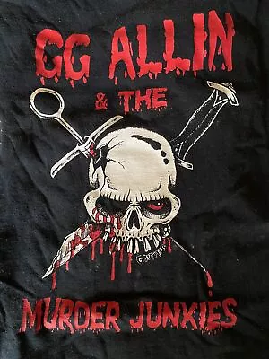 Buy GG Allin And The Murder Junkies Shirt Men Classic Black Unisex S-5XL HB224 • 16.84£