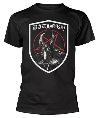 Buy Bathory Shield Black T-Shirt NEW OFFICIAL • 18.29£