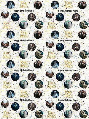 Buy The Lord Of The Rings Personalised Birthday Wrapping Paper 3 Designs ADD NAME • 4.19£