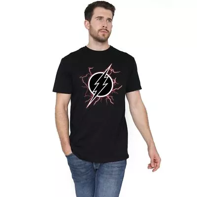 Buy DC Comics Mens T-Shirt The Flash Lightining Logo Top Tee S-2XL Official • 13.99£