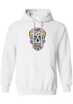 Buy Day Of The Dead Unisex Hoodie Mexican Sugar Skull Honor Death Holiday Tradition • 19.99£